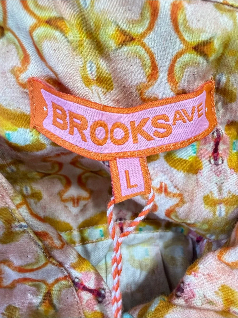 NEW Brooks Ave Cotton Pajama Set L Matching Sleep Set Scallop lounge luxury